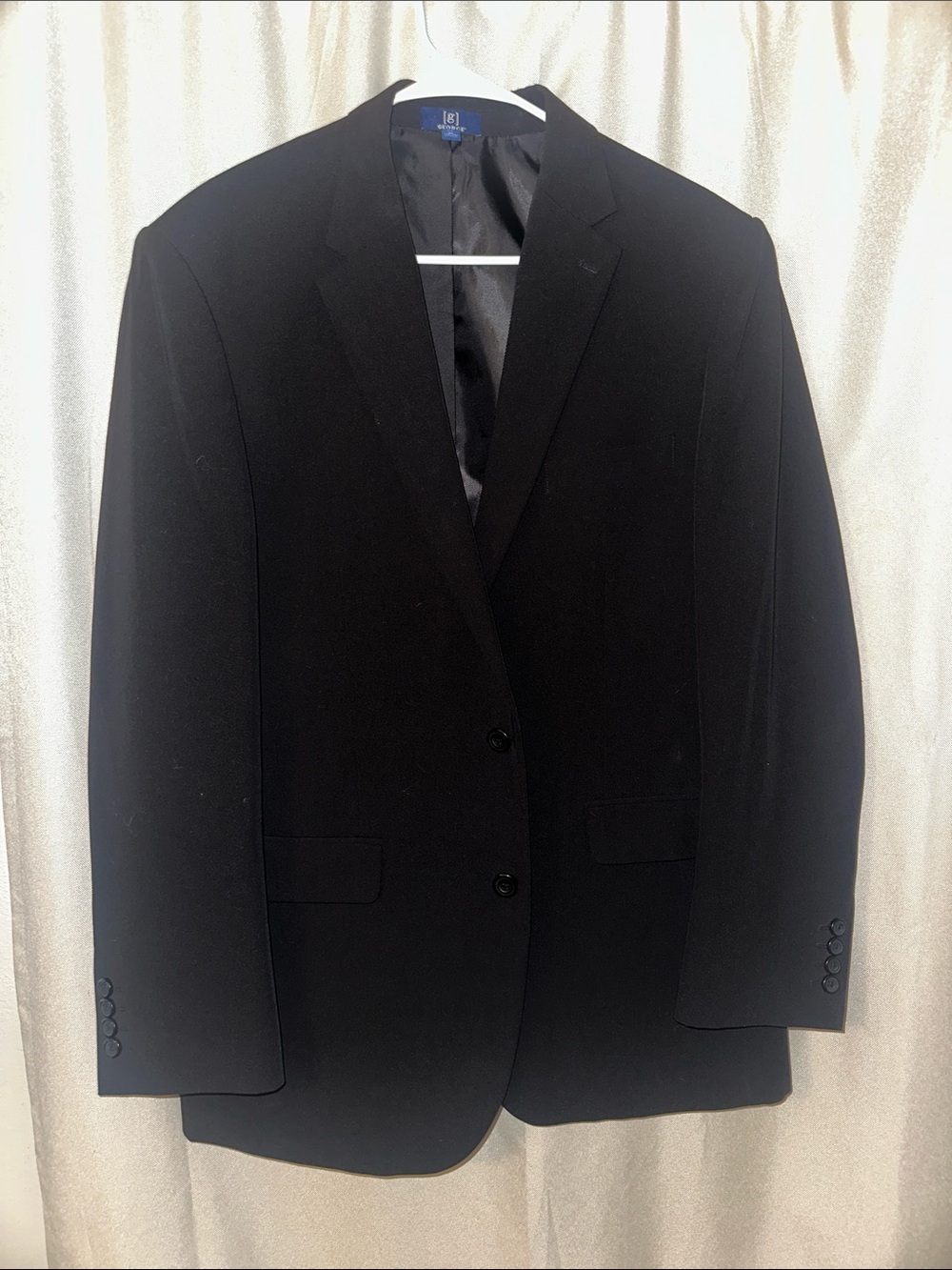 George Men's Black Two-Button Performance Jacket